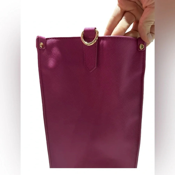 Trina Turk NWT Majorelle Garden Tote with Stripe Vegan Large Adj Strap Purse Bag - Picture 8 of 9